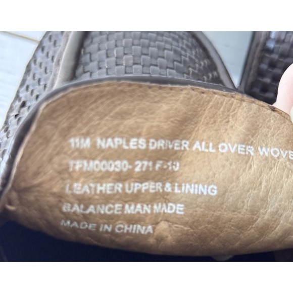 Lot Of 3 Tommy Bahama Naples Driver Woven Mens 11 Brown Black Leather Loafers - Picture 7 of 10